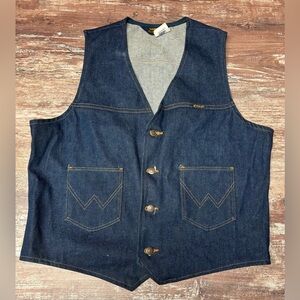 Wrangler Denim Vest - Dark Blue